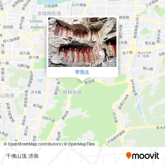 千佛山顶地图