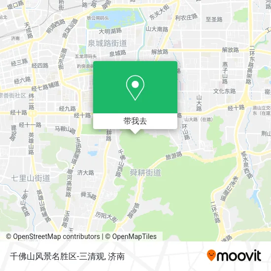 千佛山风景名胜区-三清观地图