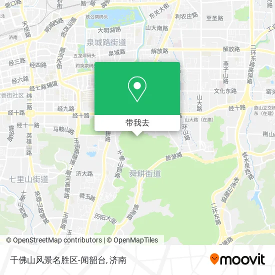 千佛山风景名胜区-闻韶台地图