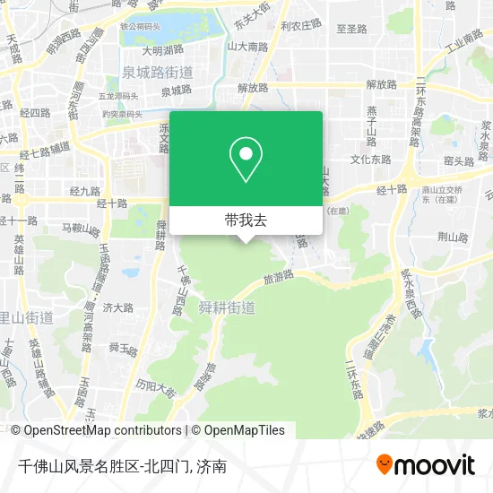 千佛山风景名胜区-北四门地图