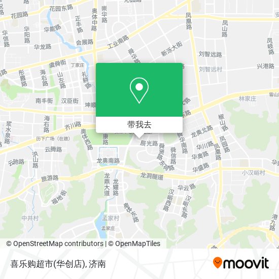 喜乐购超市(华创店)地图