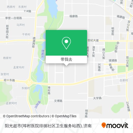 阳光超市(埠村医院徘徊社区卫生服务站西)地图