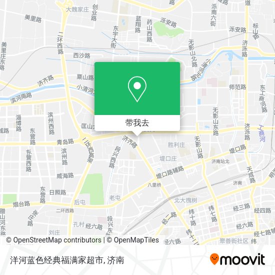 洋河蓝色经典福满家超市地图