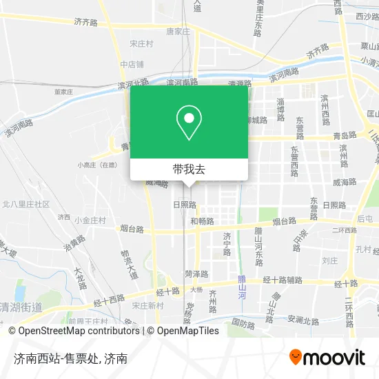 济南西站-售票处地图