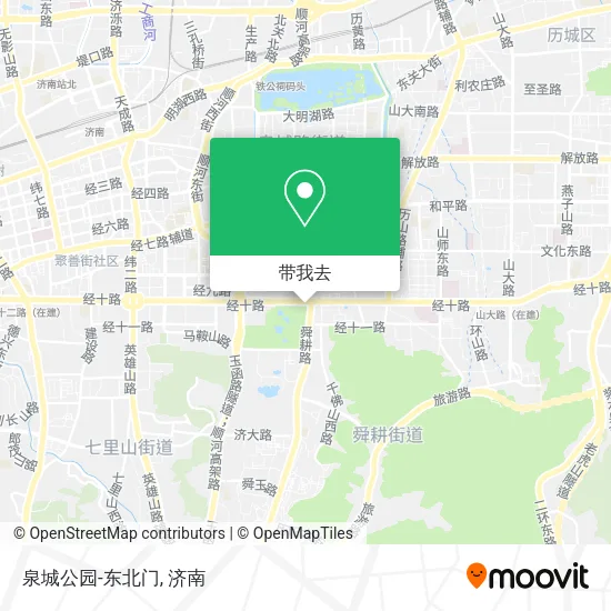 泉城公园-东北门地图
