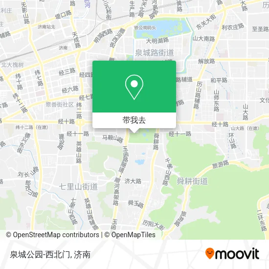 泉城公园-西北门地图
