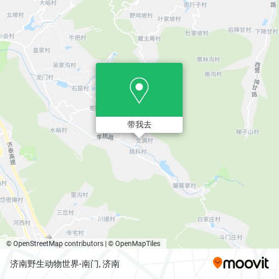 济南野生动物世界-南门地图