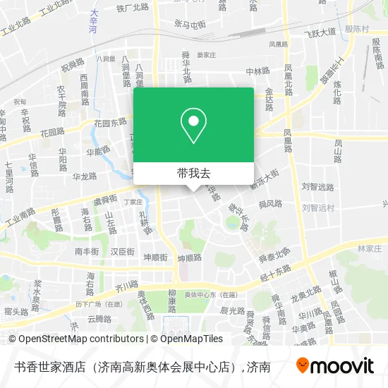 书香世家酒店（济南高新奥体会展中心店）地图