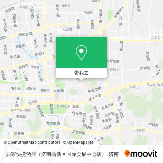如家快捷酒店（济南高新区国际会展中心店）地图