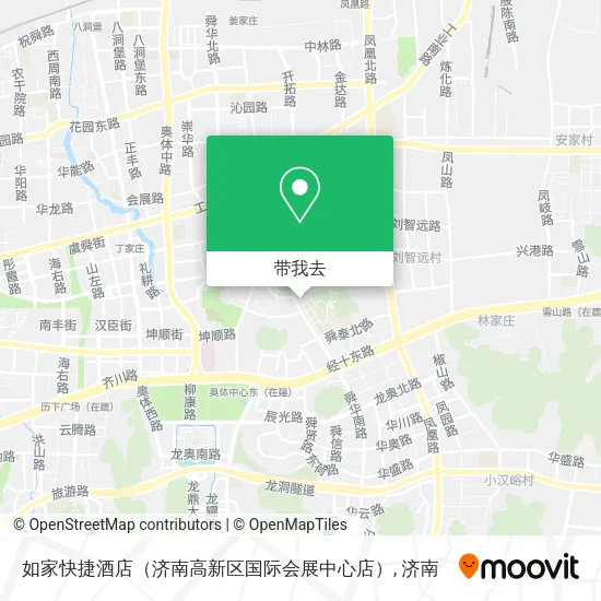 如家快捷酒店（济南高新区国际会展中心店）地图