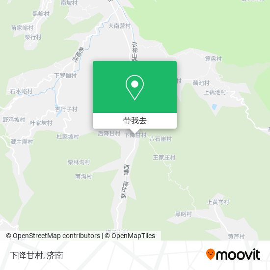 下降甘村地图