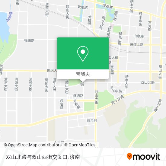 双山北路与双山西街交叉口地图
