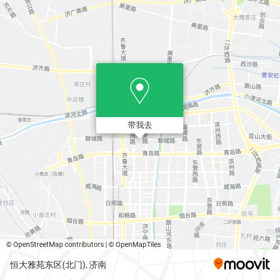 恒大雅苑东区(北门)地图