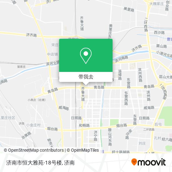 济南市恒大雅苑-18号楼地图