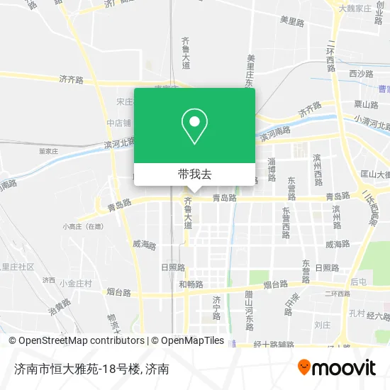 济南市恒大雅苑-18号楼地图