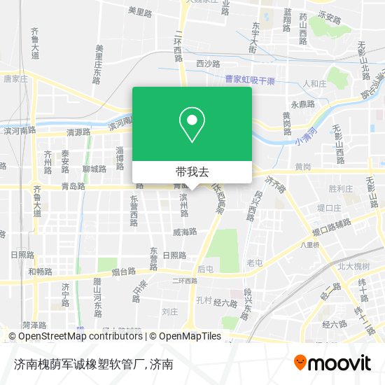 济南槐荫军诚橡塑软管厂地图
