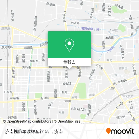 济南槐荫军诚橡塑软管厂地图
