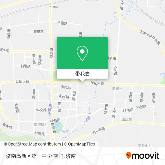 济南高新区第一中学-南门地图