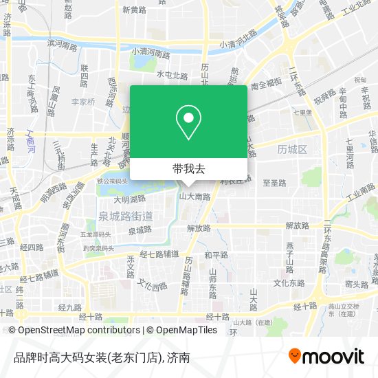 品牌时高大码女装(老东门店)地图