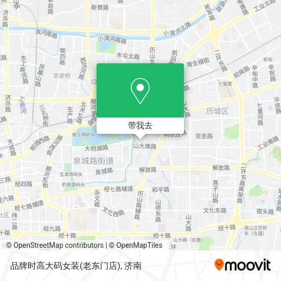 品牌时高大码女装(老东门店)地图