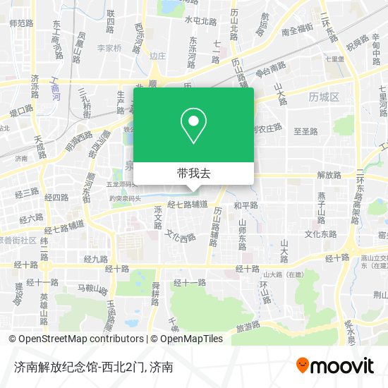 济南解放纪念馆-西北2门地图