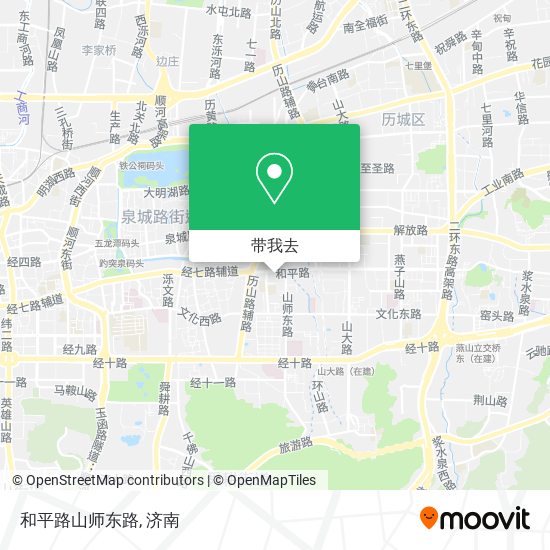 和平路山师东路地图