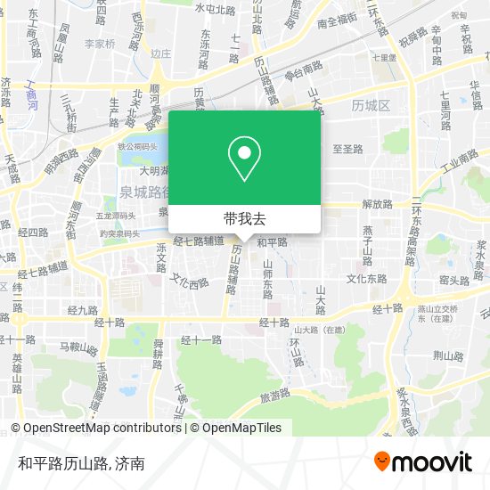 和平路历山路地图