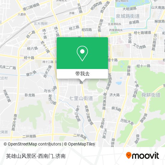 英雄山风景区-西南门地图