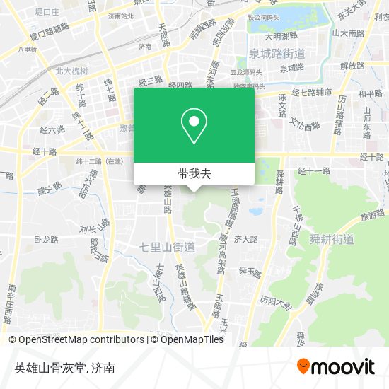 英雄山骨灰堂地图