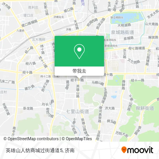 英雄山人纺商城过街通道5地图