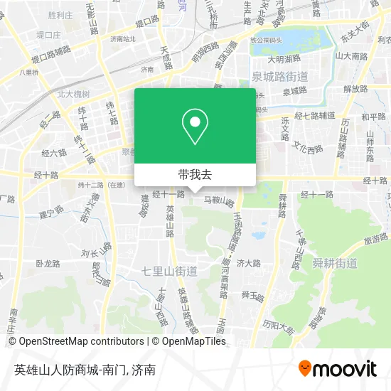 英雄山人防商城-南门地图