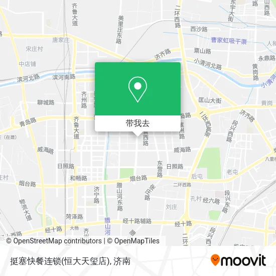 挺塞快餐连锁(恒大天玺店)地图