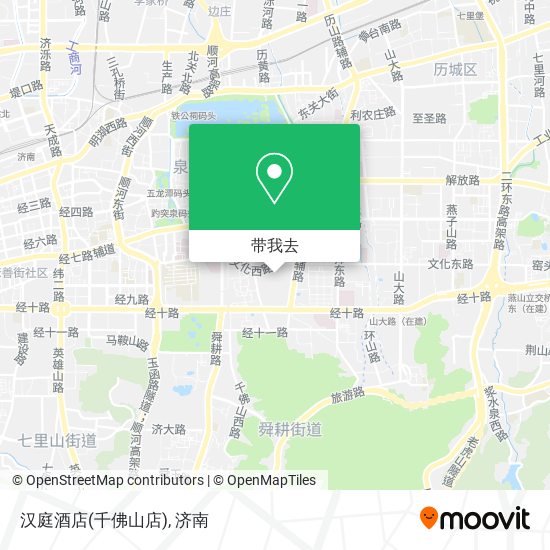 汉庭酒店(千佛山店)地图
