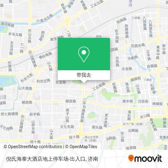 倪氏海泰大酒店地上停车场-出入口地图