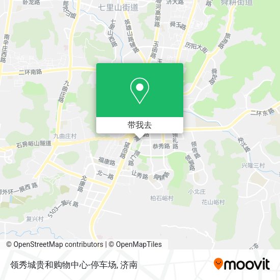 领秀城贵和购物中心-停车场地图