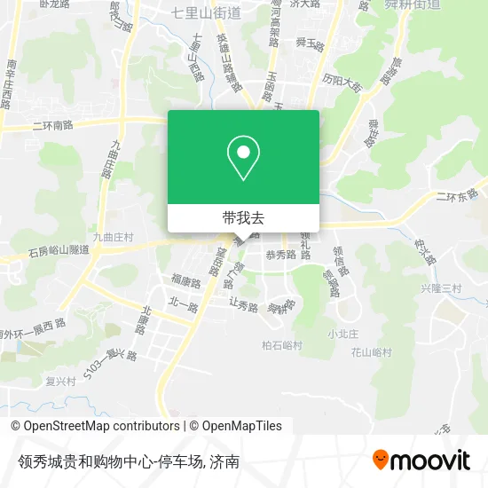领秀城贵和购物中心-停车场地图