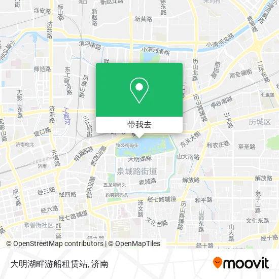 大明湖畔游船租赁站地图