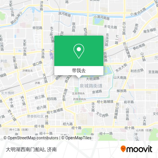 大明湖西南门船站地图