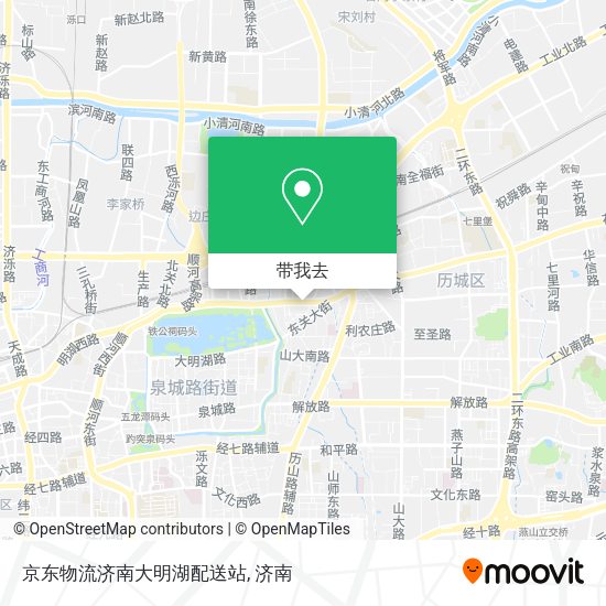 京东物流济南大明湖配送站地图