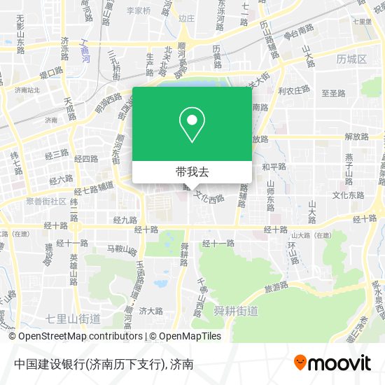 中国建设银行(济南历下支行)地图