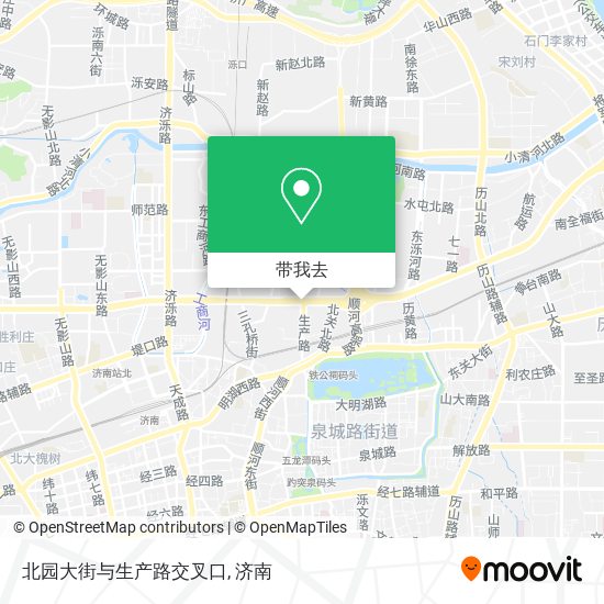 北园大街与生产路交叉口地图