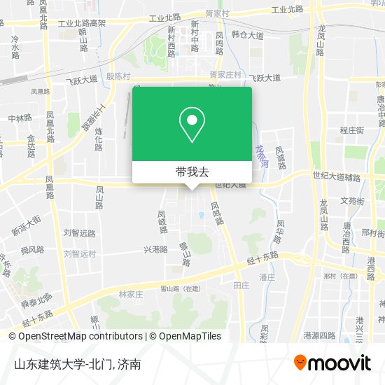山东建筑大学-北门地图