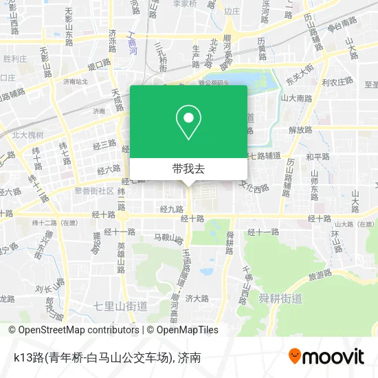 k13路(青年桥-白马山公交车场)地图