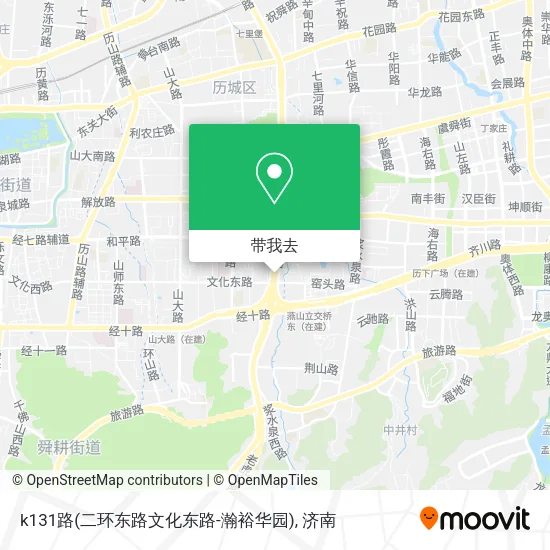k131路(二环东路文化东路-瀚裕华园)地图