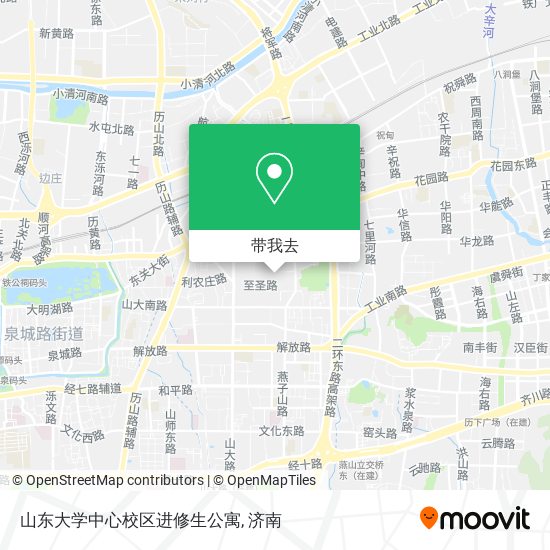 山东大学中心校区进修生公寓地图