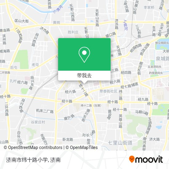 济南市纬十路小学地图