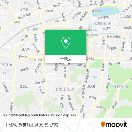 中信银行(英雄山路支行)地图