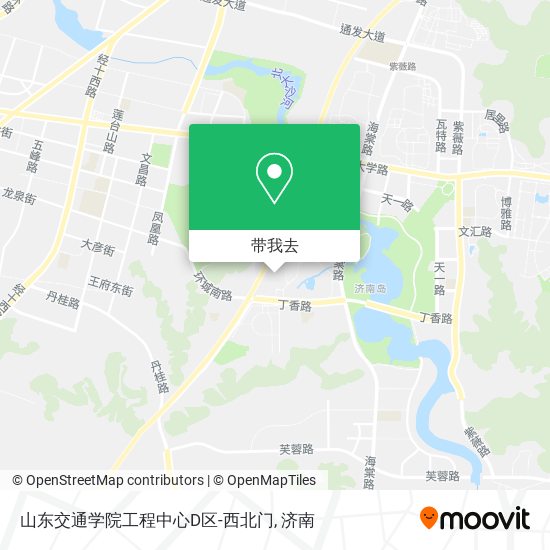 山东交通学院工程中心D区-西北门地图