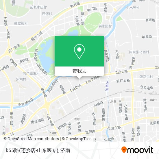 k55路(还乡店-山东医专)地图