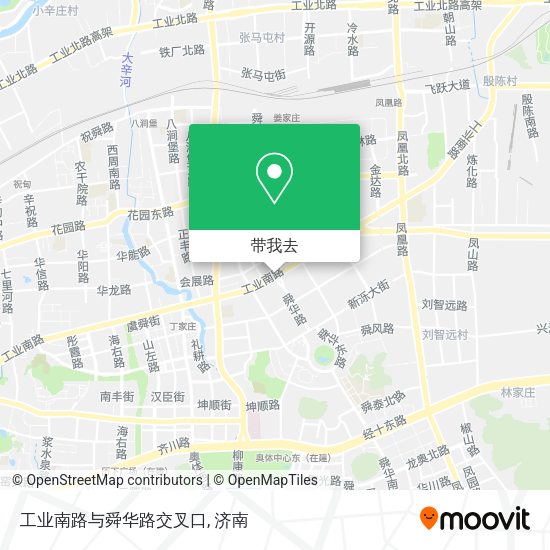 工业南路与舜华路交叉口地图